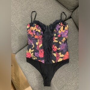 NWOT FP Intimately Good Luck Charm sheer corset size medium